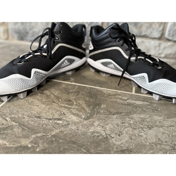 Adidas Icon 6 Bounce Black-White Men's Footwear Baseball Cleats FX2468 Size 13 - Picture 7 of 16